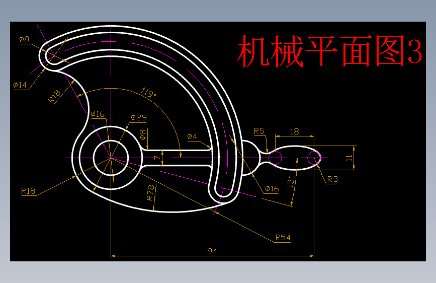 机械平面图3CAD图纸