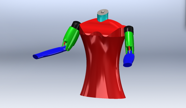 G034313-未来机器人设计 _ SolidWorks 2024 展示。=机器人机械臂