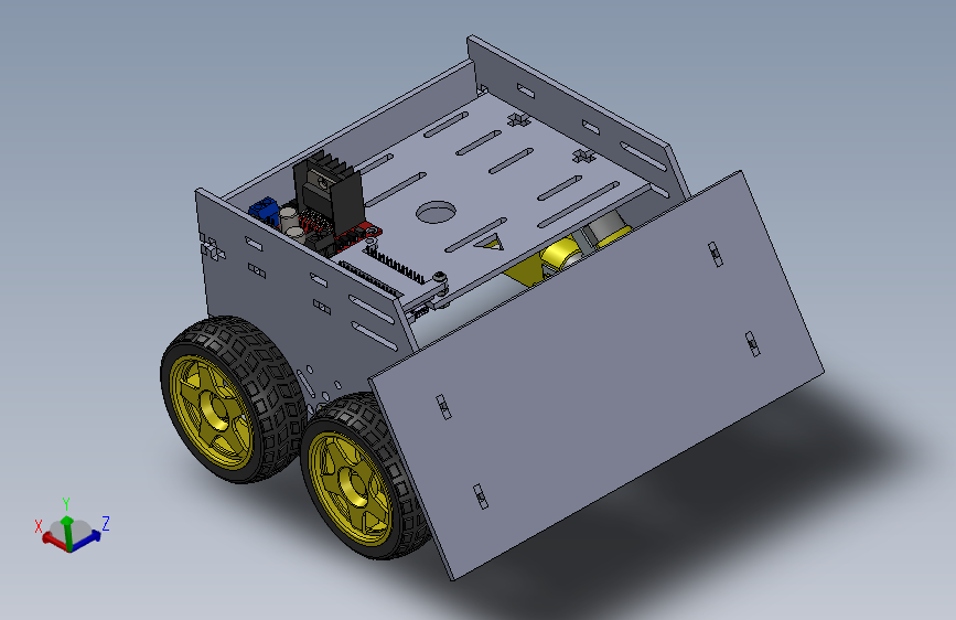 G034494-相扑机器人 V.1 适用于 3mm 亚克力=机器人机械臂