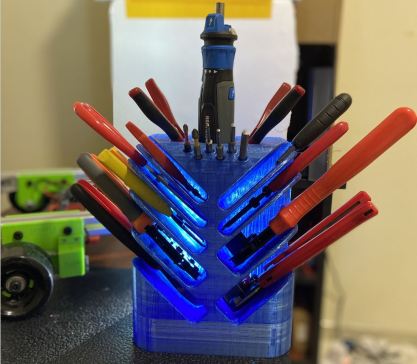 G034807-用于3D打印的电子手工工具架=机器人机械臂