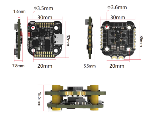SpeedyBee F405 迷你堆叠