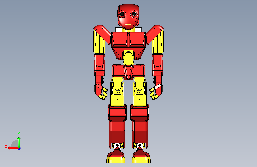 机器人robosavvy-humanoid-design-mv-02-2 7 STP 背面视图
