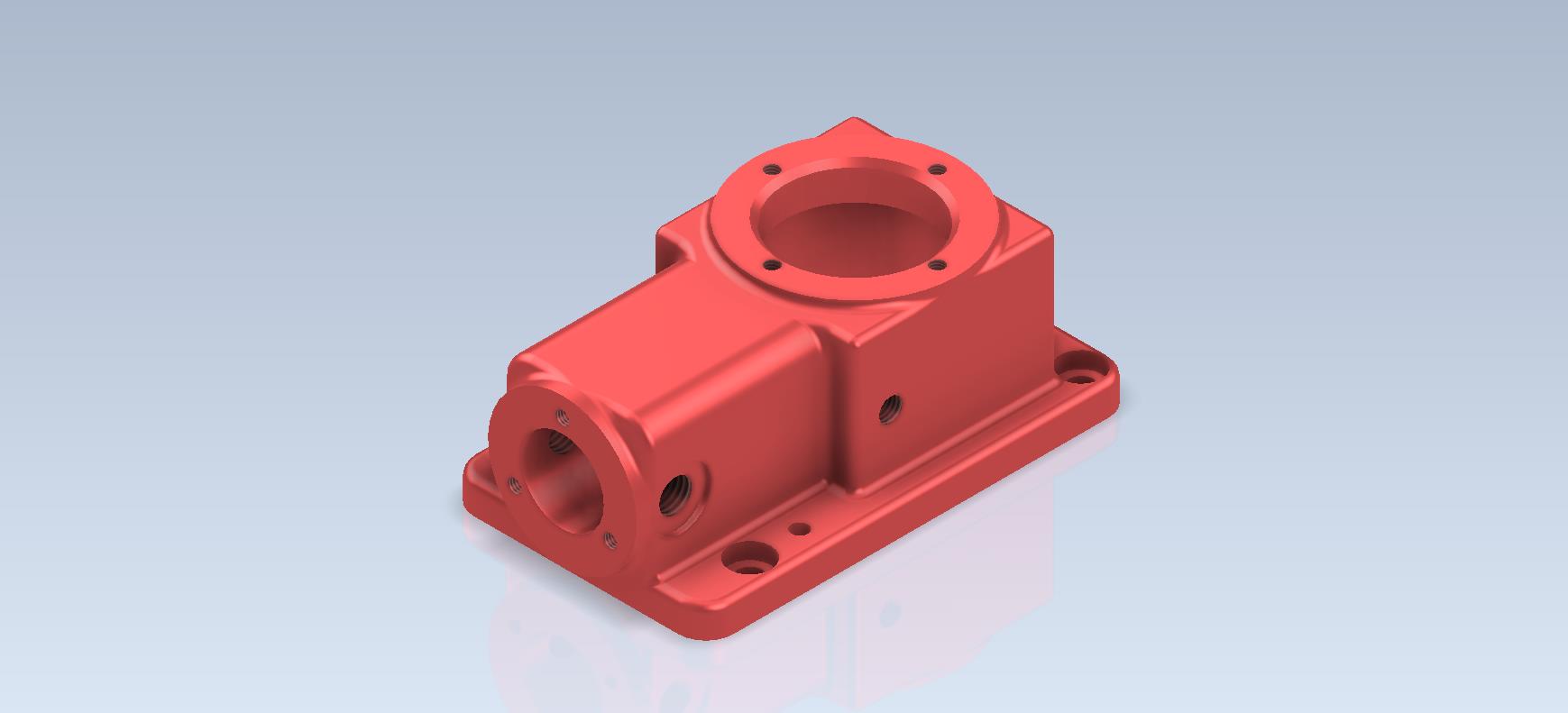 G035360-3D CAD Basic exercise_ Box Shells_Pump Body_Cuerpo de Bomba_Autodesk Inventor Pro=水泵油泵