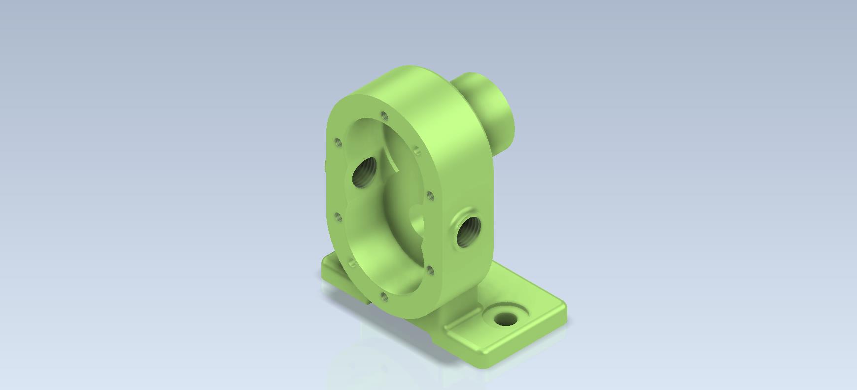 G035361-3D CAD Basic exercise_ Pump Body_ Cuerpo de Bomba_Autodesk Inventor Pro=水泵油泵
