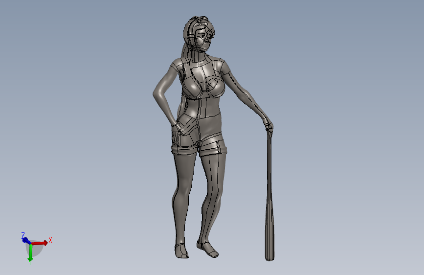 人体模型woman-model-type-2-1 2 STP SW