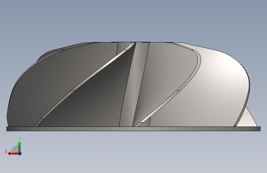 G035690-Impeller=水泵油泵 背面视图