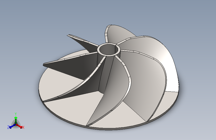 G035690-Impeller=水泵油泵 主视图