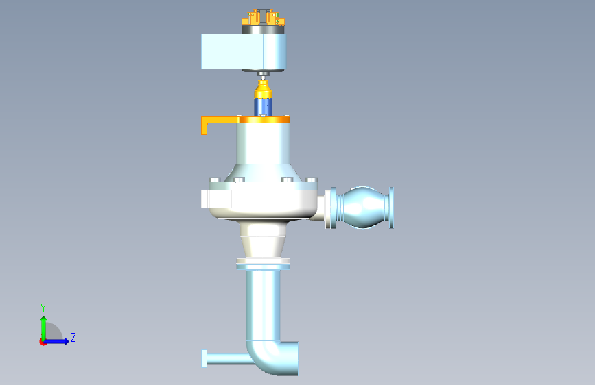 G035814-pump=水泵油泵 左侧视图