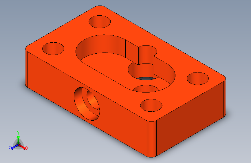 G035880-Studycadcam 3D CAD 练习 227 _ 291 齿轮泵体 Autodesk Inventor Pro=水泵油泵