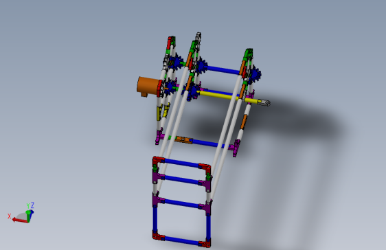 G036718-从旋转运动到轴向运动：一个“泵”（简化的 K'Nex） (1)=水泵油泵