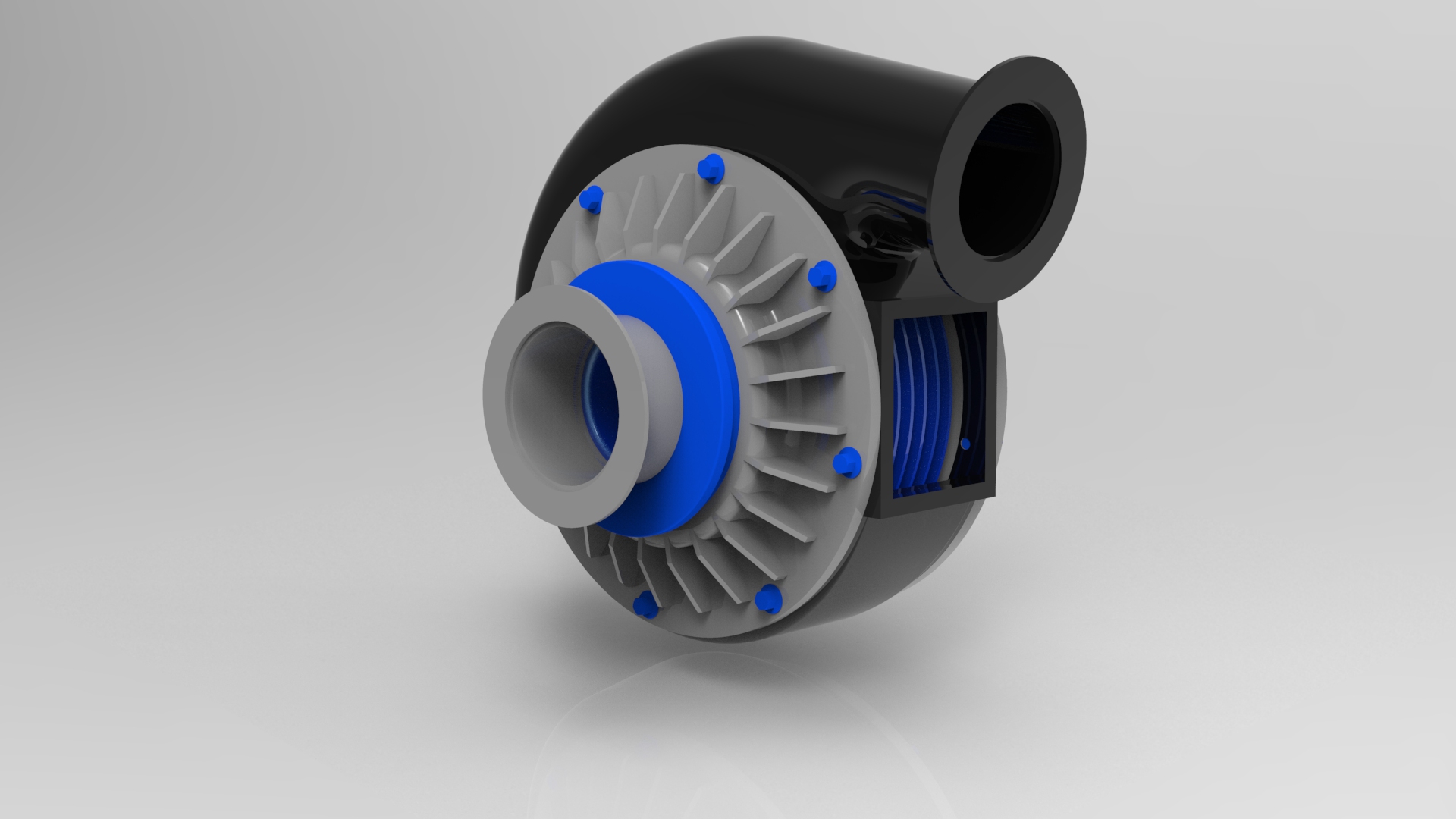 G038462-涡轮泵 Solidwork=水泵油泵