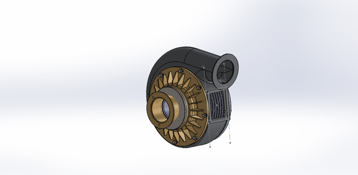 G038462-涡轮泵 Solidwork=水泵油泵