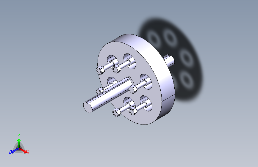 G039007-在 CATIA V5 中的衬套销弹性联轴器=水泵油泵