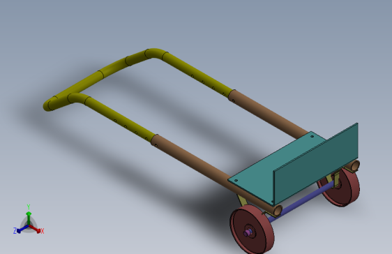 SolidWorks中手推车的设计与装配