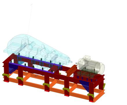 G041590-皮带机架减压器 КЦ2-1300 (Conveyor drive frame)