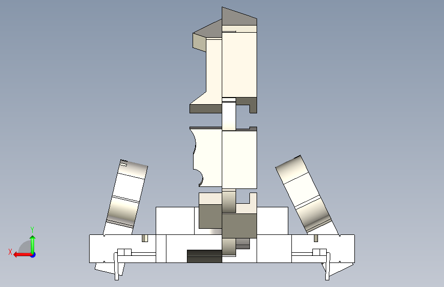 G030052-变压器蝎子钥匙+-+Sérgio+CAD+CAM=机器人机械臂 背面视图