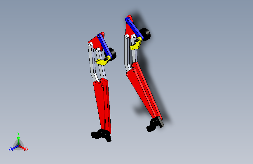 G029646-Theo+Jansen步行腿机构+_+SolidWorks中的步行机构=机器人机械臂