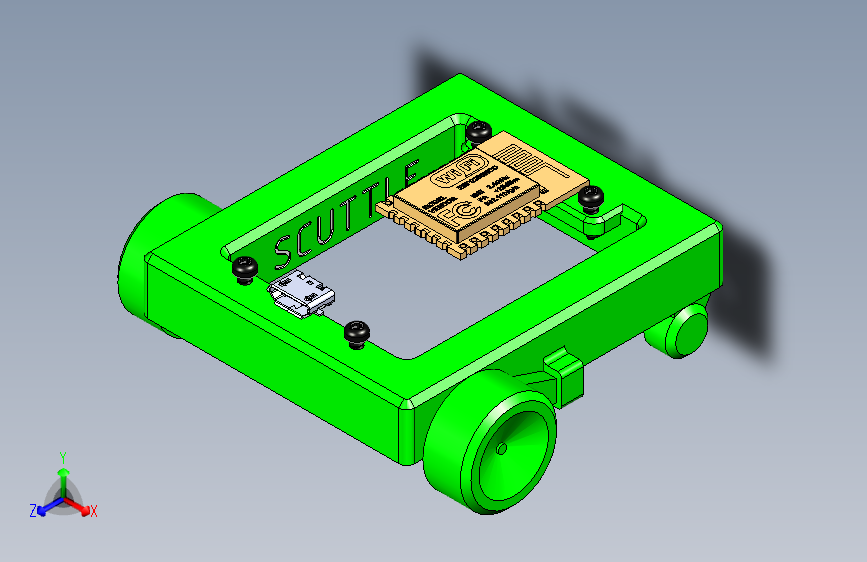 G029483-SCUTTLE+ESP8266+用于物联网的支架=机器人机械臂