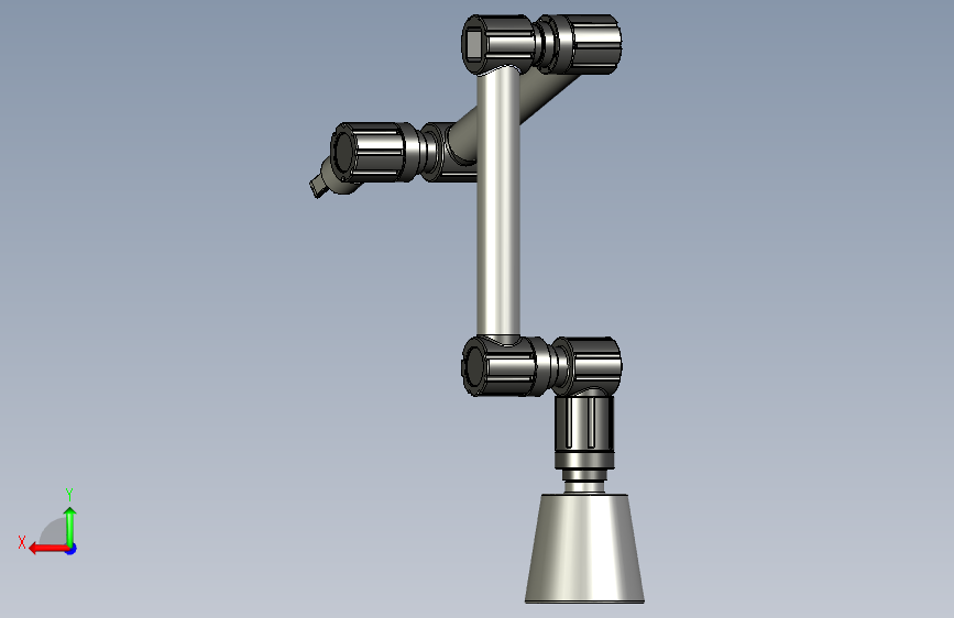 G029405-Robot-Arm-4R=机器人机械臂 背面视图