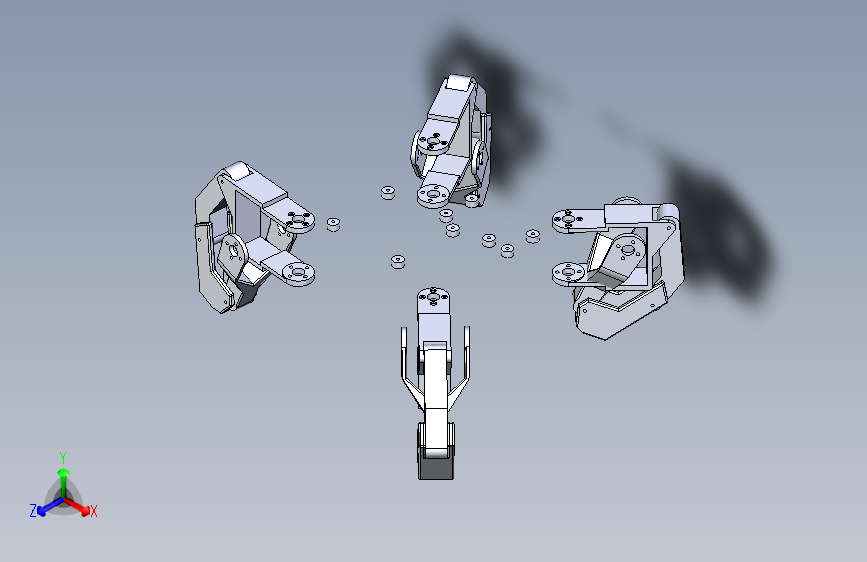 G029397-Robot+Studio_+四足步行机器人详细CAD=机器人机械臂