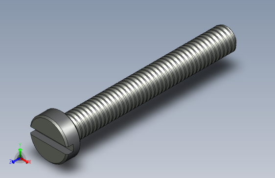 ISO 1207槽孔螺栓   M4x30