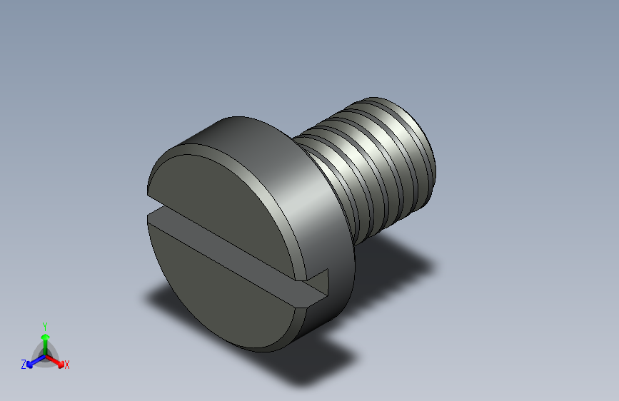 ISO 1207槽孔螺栓 M3x4