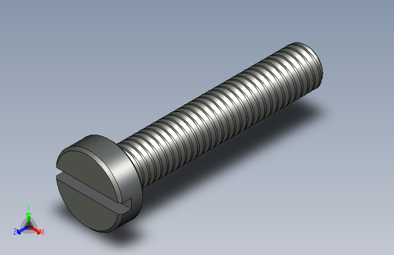 ISO 1207槽孔螺栓 M3x16