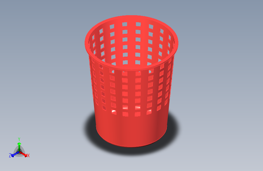 G043424-3D CAD 基础练习_ 塑料垃圾桶_ 垃圾桶_ Autodesk Inventor Pro=集装箱容器