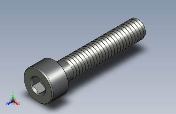 ISO 4762 内六角螺钉 M4x20.x_t