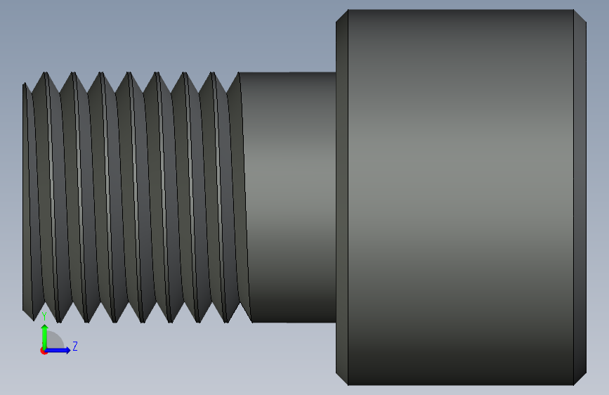 ISO 4762 内六角螺钉 M36x45.par 左侧视图