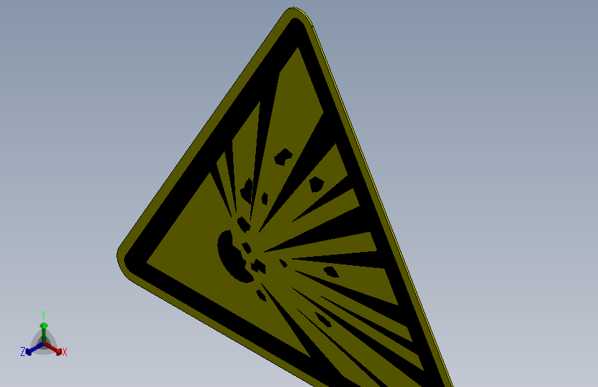 ISO7010 W002 爆炸性物质警告