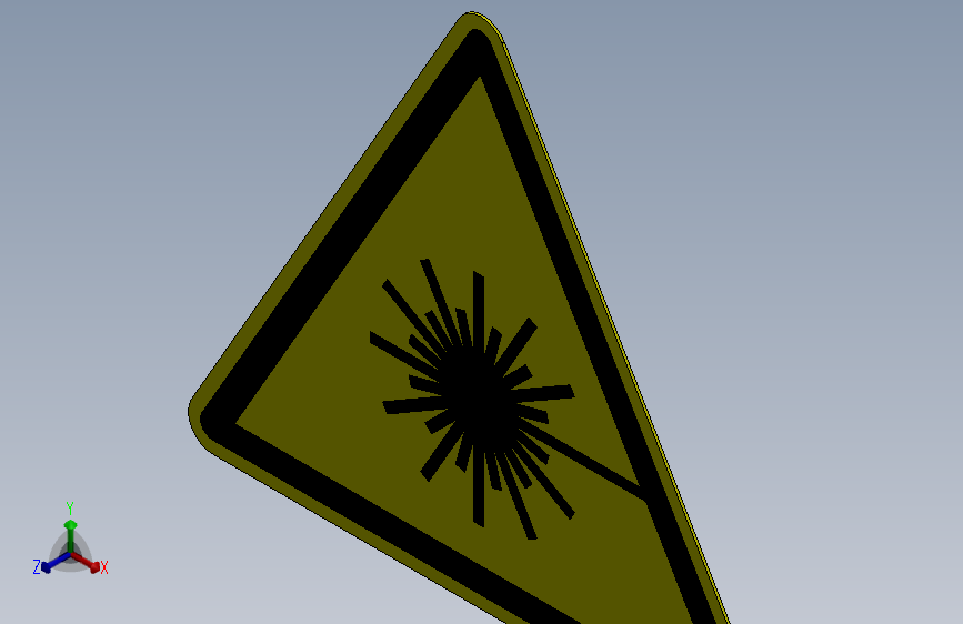 ISO7010 W004 激光辐射警告.SLDPRT