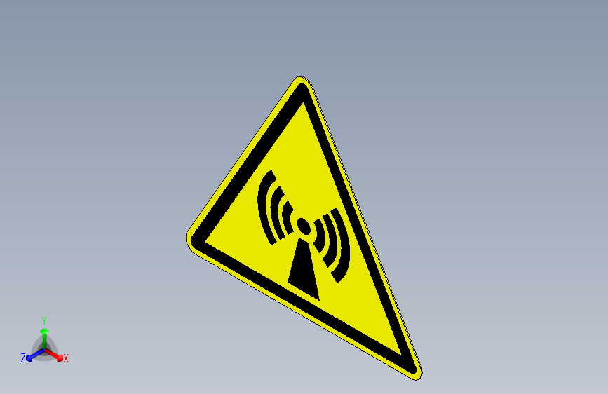 ISO7010 W005 非电离辐射警告.STEP