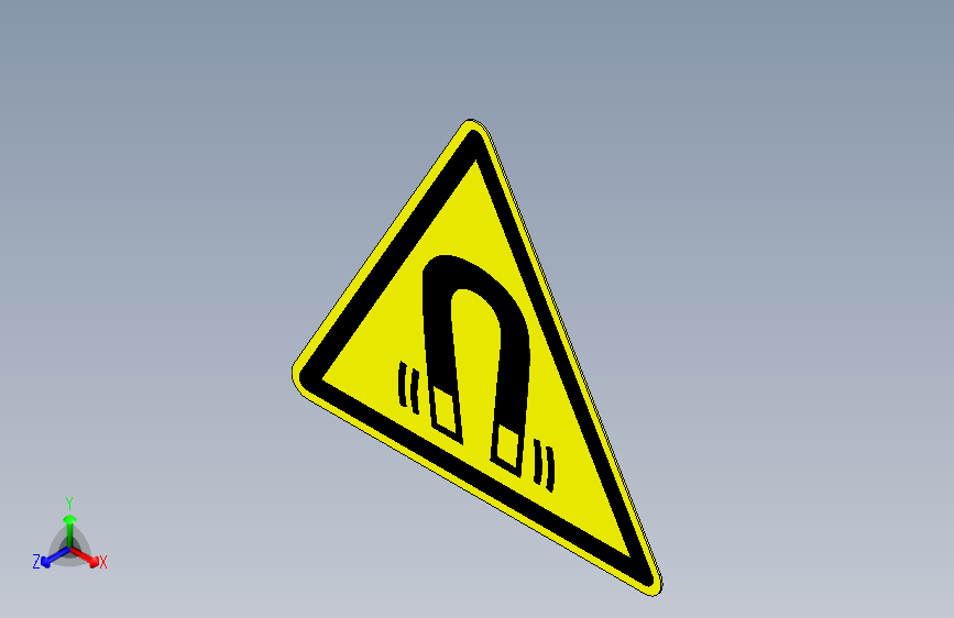ISO7010 W006 磁场警示