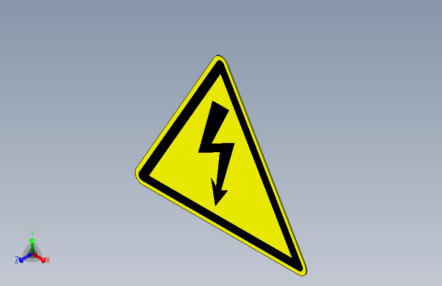 ISO7010 W012 电气电压警告