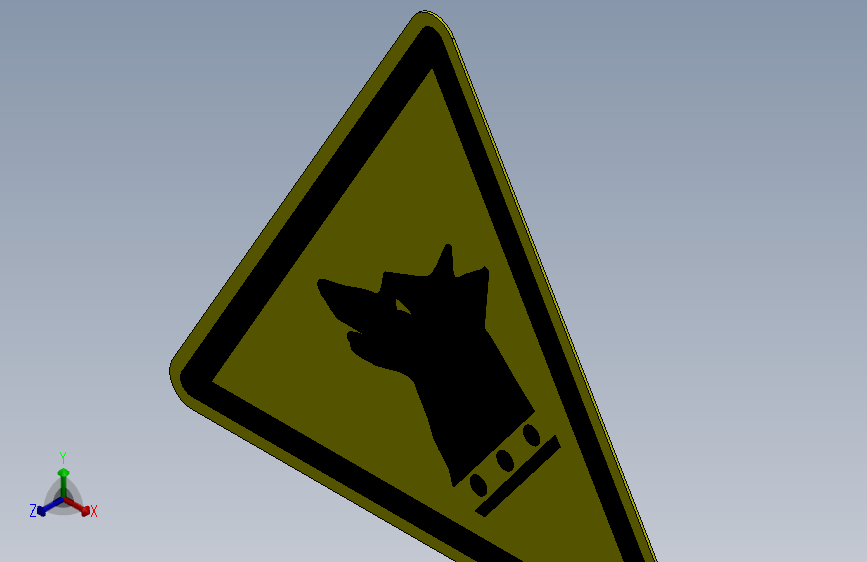 ISO7010 W013 警告：看门狗.SLDPRT