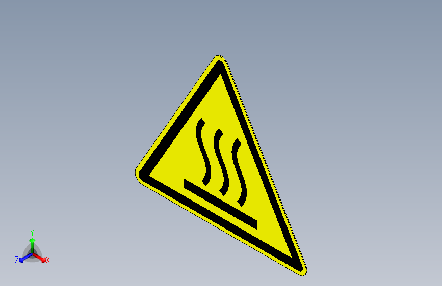 ISO7010 W017 高温表面警示