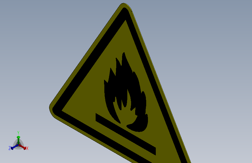 ISO7010 W021 火险物质警告