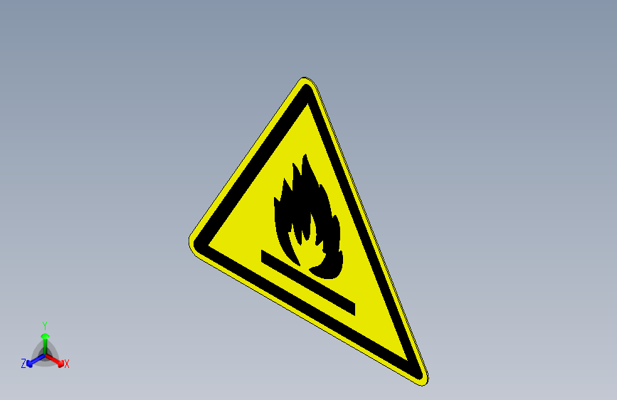 ISO7010 W021 火灾危险物质警告