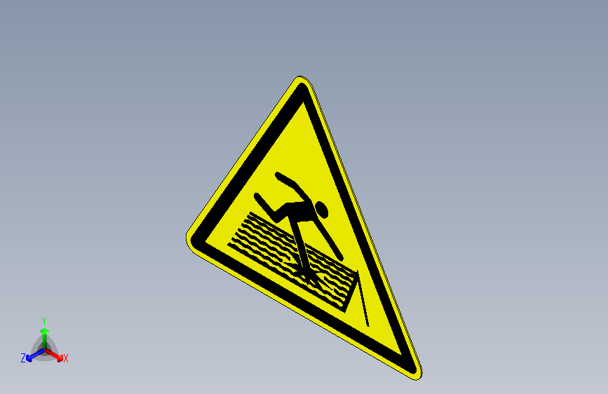 ISO7010 W036 非防穿透屋顶警告