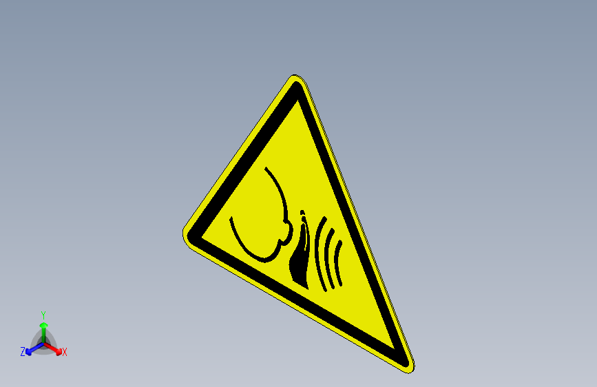 ISO7010 W038 预警意外发出的响亮声音