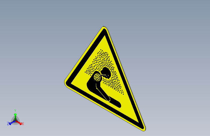 ISO7010 W041 呼吸窒息危险警告.STEP