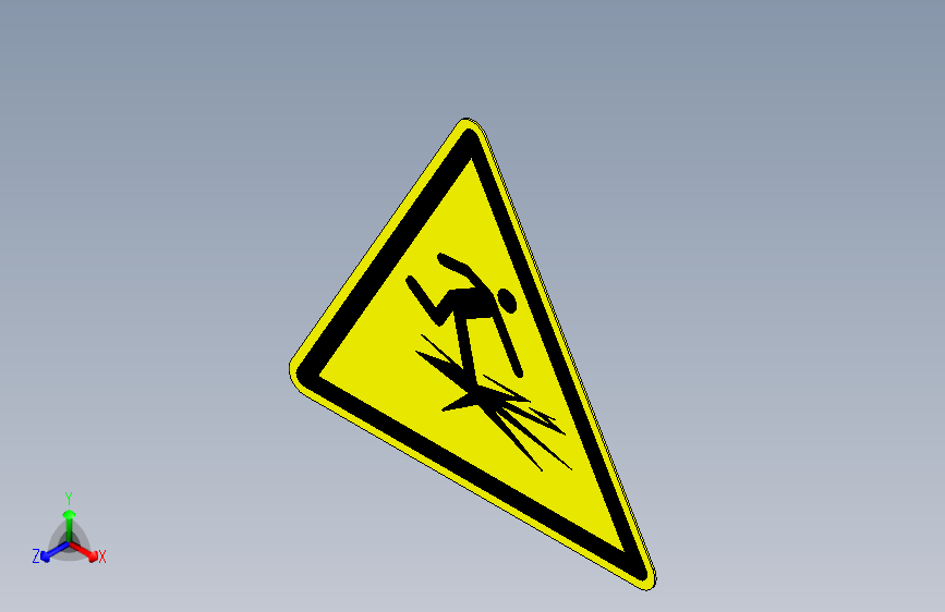ISO7010 W043 薄冰警告.STEP