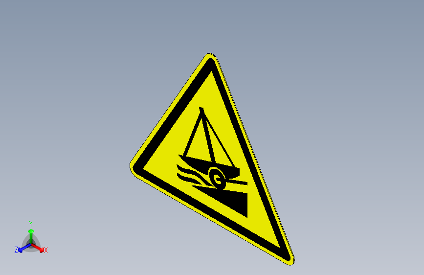 ISO7010 W044 滑动装置警告.STEP