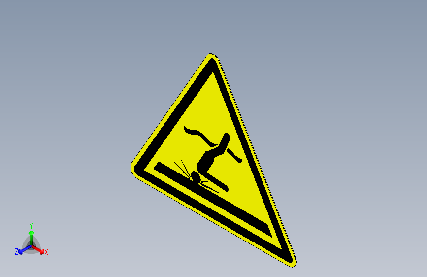 ISO7010 W048 水浅警告