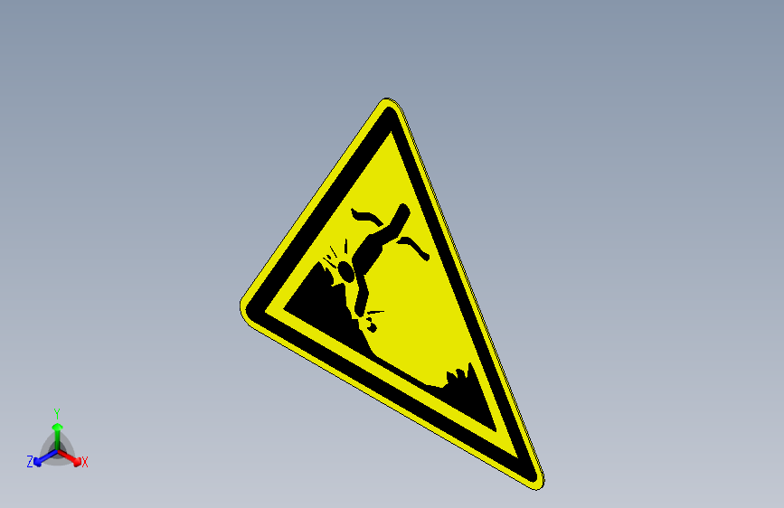 ISO7010 W049 防止水下物体警告