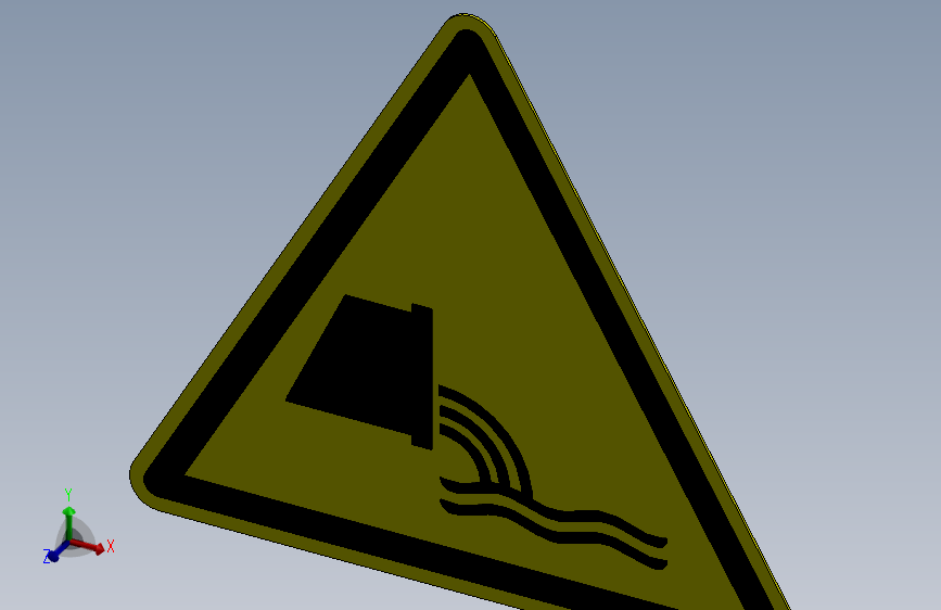 ISO7010 W055 排放废水警告.SLDPRT