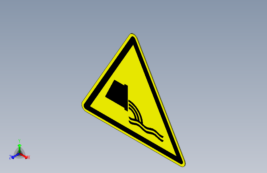 ISO7010 W055 排放废水警告.STEP