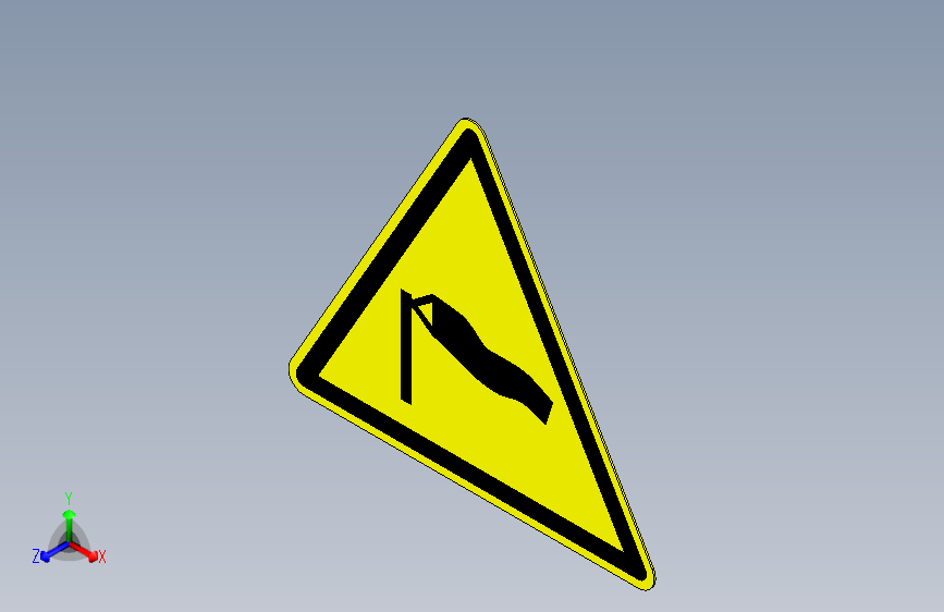 ISO7010 W064 强风警告.STEP