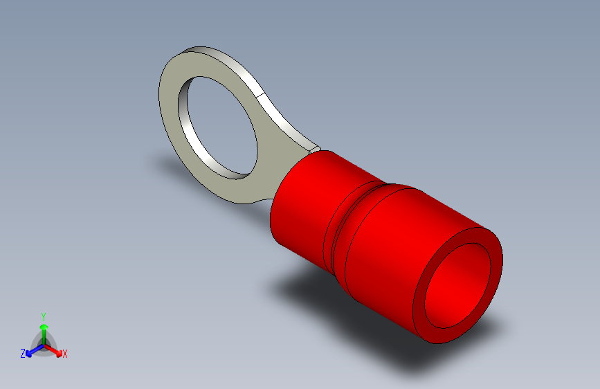 M5 环形电缆接头 部分绝缘 红色（0.5 1.5 mm²）